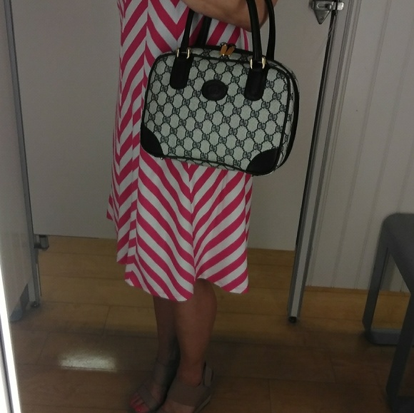 VTG Gucci Monogram Purse Blue - Picture 8 of 8